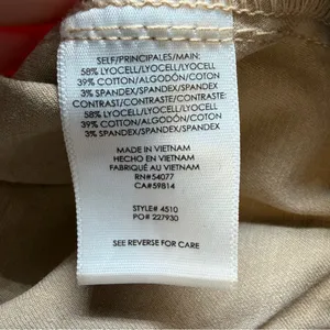 CAbi Captain Pants 4510 Womens 12 Khaki Cargo Patchwork Straight Utility thumbnail 7