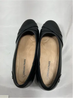 Dream Paris Womans New Slip On Ballet Style Shoes Size 7.5 Black Wedge Heel thumbnail 5