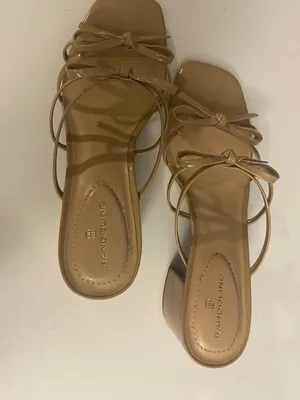 NW Bandolino Blush Strappy Bow Block Heel Sandals thumbnail 6