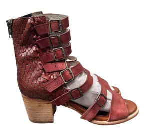 Freebird Country Sandals Women's Size 12 Color Rust Gladiator Block‎ Heel thumbnail 1