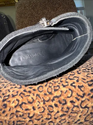 Zadig & Voltaire Black Suede Ankle Booties thumbnail 4