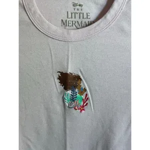 Disneys The Little Mermaid crop top size medium baby tee new Disney inclusive thumbnail 2