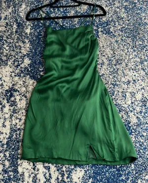 Lovers and Friends Dani Mini Dress in Emerald thumbnail 1