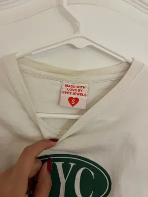 NYC Baby Tee White thumbnail 4