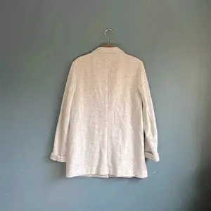 Ann‎ Taylor LOFT light, gray cardigan, blazer like sweater women's size S thumbnail 3