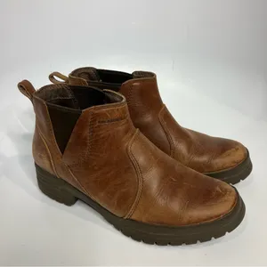 Merrell‎ city leaf Chelsea boots brown leather women’s size 7 casual neutral thumbnail 2