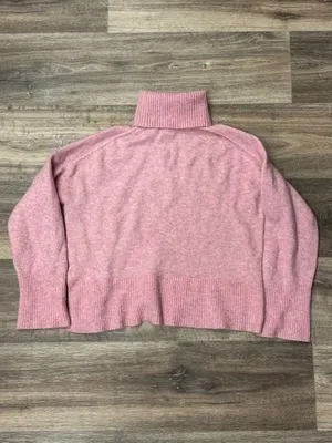 J Crew Supersoft Yarn Pink Turtleneck Sweater Wool Alpaca Women’s Small thumbnail 4
