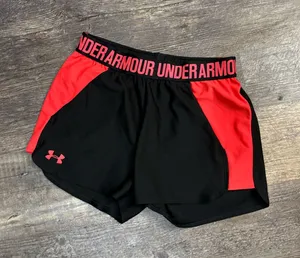 Under‎ Armour Black and Red Women's Athletic Shorts thumbnail 1