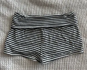 Striped fold over shorts Multiple thumbnail 2
