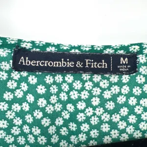 Abercrombie & Fitch Green Floral Wrap‎ Mini Dress Ruffle Daisy Medium EUC thumbnail 5