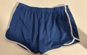 Blue lounge shorts thumbnail 1