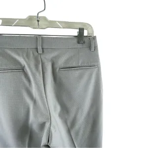 ASOS Gray Checkered Patterned Straight Cuffed Leg Trousers‎ Size 28 thumbnail 4