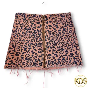 We The Free by Free People “Zip It Up” Leopard Print Mini Skirt – Size 26 thumbnail 2
