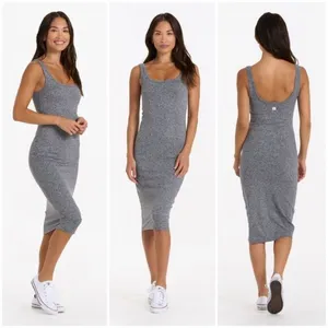 💕VUORI💕 Halo Essential Dress ~ Heather Grey XS NWOT thumbnail 3