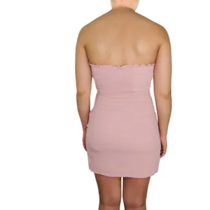 Lisa Says Gah Lottie Moss Blush Pink Strapless Mini Dress XS thumbnail 3