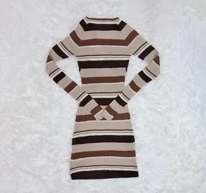 Princess Polly Brown Stripe Mini Dress thumbnail 2