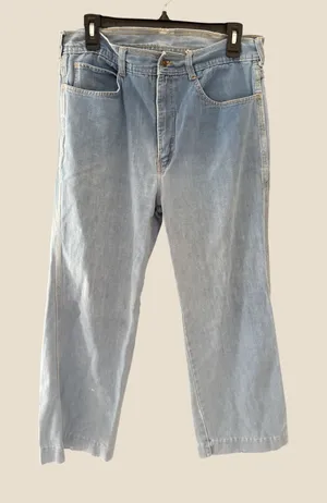 Diamond Double J Womens Vintage 80s Light Straight Leg Western Jeans 30 Short thumbnail 1