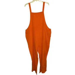 NWT Shebote Orange Overall Jumpsuit‎ Romper XL thumbnail 3