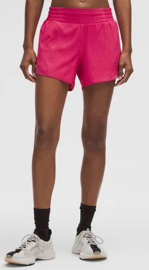 Lululemon Hotty Hot High-Rise 4" Lined Shorts 8 Raspberry Coulis thumbnail 1