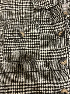 Millenium Plus Size 3X Autumn Essential Black & White Plaid Button thumbnail 10