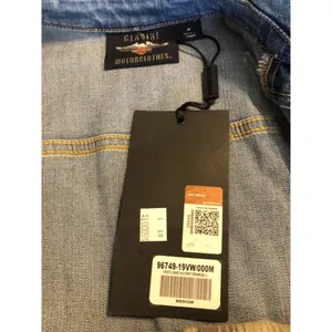 Harley Davidson Vintage Stud Denim Vest Size M Blue Camo NWT thumbnail 7