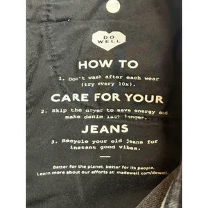 Madewell The Perfect‎ Vintage Jean Womens 25 Black High Rise Straight Leg Denim thumbnail 10