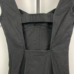 Urban Outfitters‎ Black Linen Blend Sweetheart Fitted Mini Dress thumbnail 5