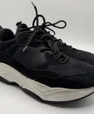 Topshop Ciara Chunky Dad Sneakers Black EU 41 Made Italy Y2K Platform thumbnail 1