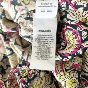 Emerson Fry Love Tòmas Modal Maxi Dress Pink Paisley Hand Block Print Size Small thumbnail 8