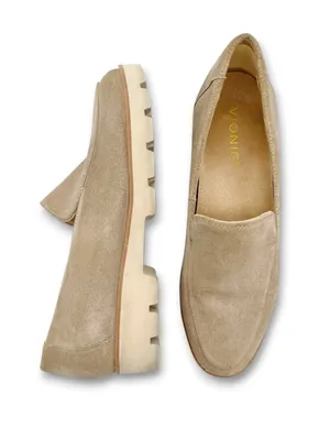 Vionic Kensley Loafers Women’s Size 7.5 Taupe Suede Lug Sole Comfort Shoes thumbnail 2