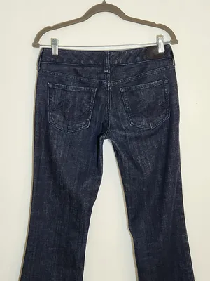 Express Dark Wash Stella Bootcut Jeans Size 6 Long thumbnail 6