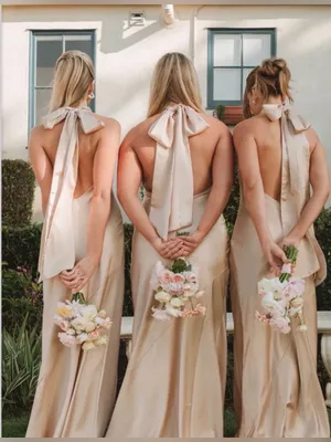 Show me your mumu Lisa Maxi Dress ~ Champagne Luxe Satin thumbnail 3