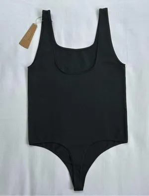 SKIMS Soft Smoothing Thong Bodysuit in Eclipse NWT thumbnail 1