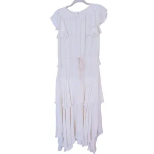 Love Shack Fancy Coquette Ruffle Tiered Maxi Dress Medium Ivory Romantic Bridal thumbnail 2