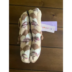 New Womens Faux Fur Slipper Socks (4-10) thumbnail 2