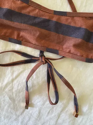River Island Stripe Bikini Top thumbnail 4