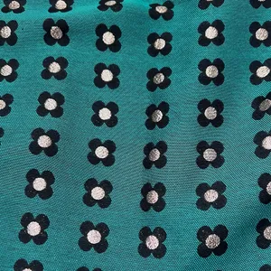 Anthropologie HD in Paris‎ Garden Glimmer Christmas Green Tiered Flower Skirt 4 thumbnail 17