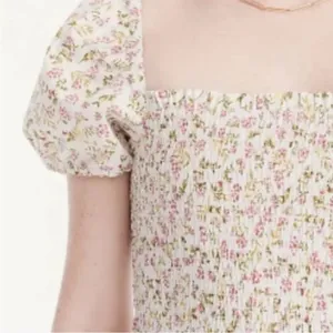 J.‎ Crew Short-Sleeve Smocked Dress in Meadow Floral Size Medium thumbnail 3