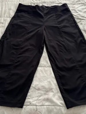 Counterparts Black Pull-On Wide Leg Pants with pockets, size XL wide waistband thumbnail 4