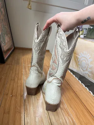 Steve Madden Cowboy Boots White thumbnail 5
