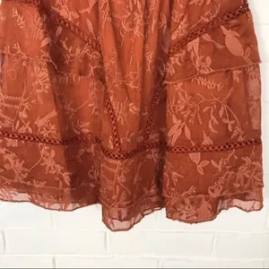 Q&A NWT Lace Ruffle Dainty Girly Mini Skirt thumbnail 8