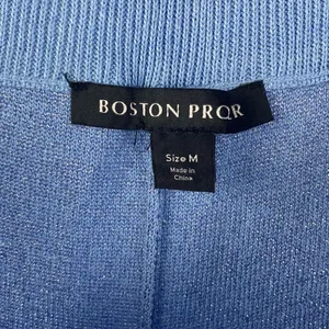 Boston Proper Blue Rhinestone Trim Knit Wide Leg Lounge Pants M thumbnail 6