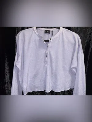 Urban Outfitters Purple Button Up Long Sleeve Shirt thumbnail 2