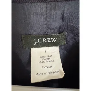J.Crew navy blue wool blazer size 4 thumbnail 5