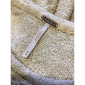 Free People Cream Boucle Knit Oversized Tunic Sweater Womens M Slouchy Ivory thumbnail 6