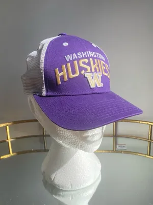 College fan gear collegiate UW university of Washington Huskies cap hat unisex thumbnail 3