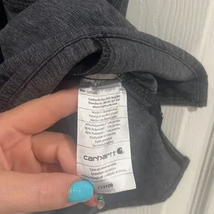✨HP✨Carhartt Women's Multi-Pocket V-Neck Medical Scrub Grey Sz XL Top✨ thumbnail 8