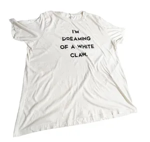 Bella Canvas I'm Dreaming of a White Claw Holiday Tee 3X thumbnail 4