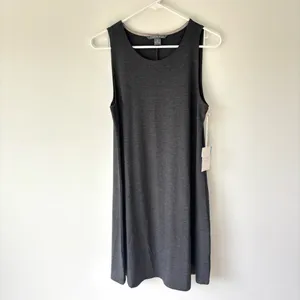 Free Fly Bamboo Flex Mini Dress Heather Black UPF 50+ Athletic Athleisure Sporty thumbnail 3