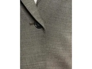 Ann Taylor taupe/brown wool-blend tailored tuxedo-inspired blazer Size 8P thumbnail 6